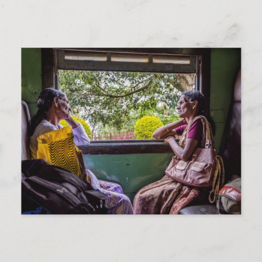 Carte Postale Dans le train sri-lankais (Devant)