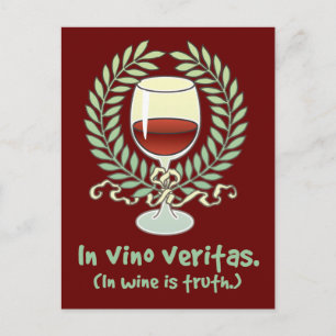 Carte Postale Dans le vin est la vérité