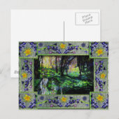 Carte Postale Dans les bois (Devant / Derrière)