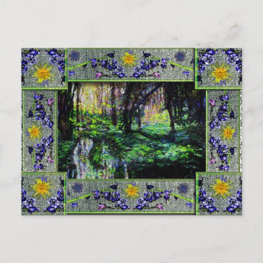 Carte Postale Dans les bois (Devant)