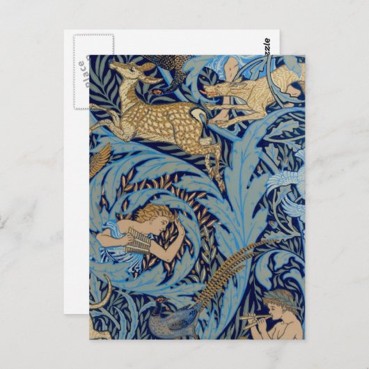 Carte Postale Dans les bois (Devant / Derrière)