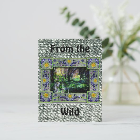 Carte Postale Dans les bois (Debout devant)