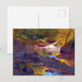 Carte Postale Dans les bois de la Nouvelle-Angleterre par l'égli (Devant / Derrière)