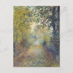 Carte Postale Dans les bois par Pierre-Auguste Renoir