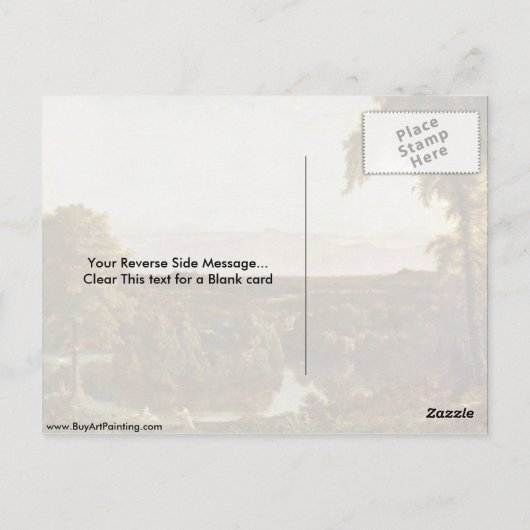 Carte Postale Dans Les CatSkills Par Thomas Cole (Dos)