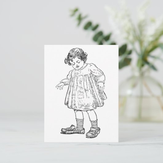 Carte Postale Dans les chaussures de papa (Debout devant)