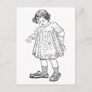 Carte Postale Dans les chaussures de papa