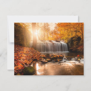 CARTE POSTALE DANS LES COULEURS DE L'AUTOMNE