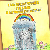 Carte Postale Dans les nuages - Remets-toi vite 