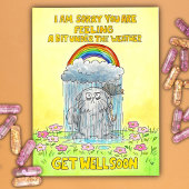 Carte Postale Dans les nuages - Remets-toi vite 