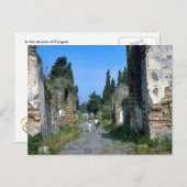 Carte Postale Dans les rues de Pompéi (Devant / Derrière)