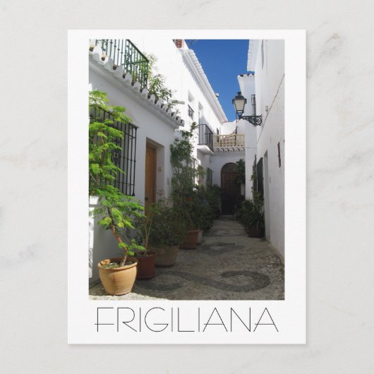 Carte Postale Dans les rues Narrow de Frigiliana, Spain (Devant)