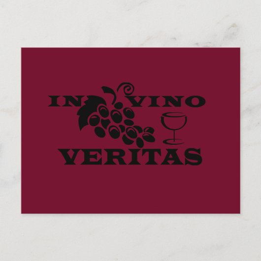 Carte Postale Dans les veritas vino (Devant)