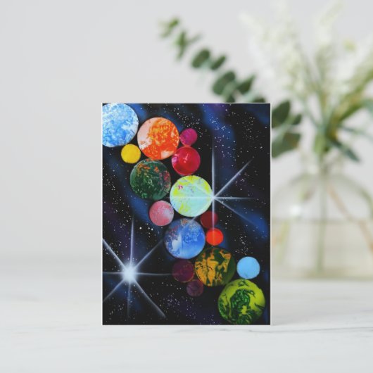 Carte Postale Dans l'espace (Debout devant)