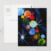 Carte Postale Dans l'espace (Devant / Derrière)