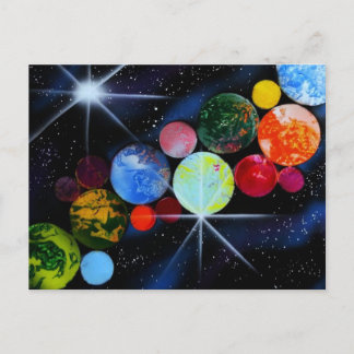 Carte Postale Dans l'espace