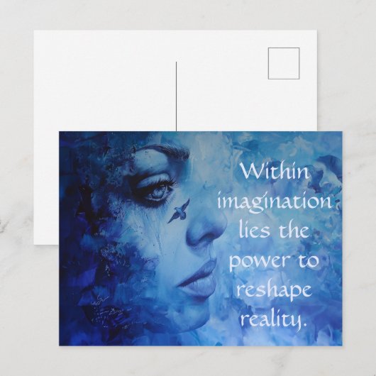 Carte Postale Dans l'imagination (Devant / Derrière)