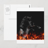 Carte Postale Dans l'incendie (Devant / Derrière)