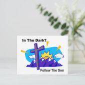 Carte Postale Dans l'obscurité, Suivez le fils objet cadeau reli (Debout devant)