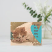 Carte Postale Dans l'oeil d'un chat Drôle de chat (Debout devant)