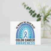 Carte Postale Dans Marsh Nous Portons Bleu Sensibilisation au Ca (Debout devant)