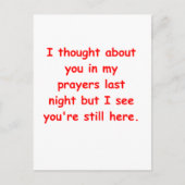 Carte Postale dans mes prières (Devant)