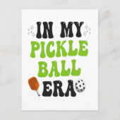 Carte Postale Dans mon ère de PickleBall Cadeau drôle et funky d (Devant)