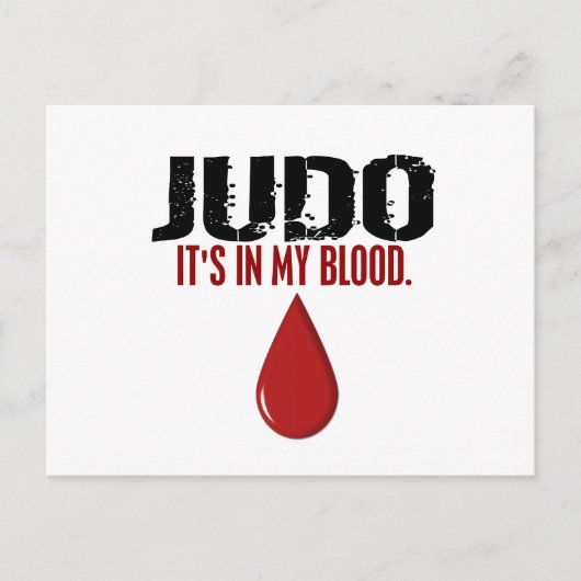 Carte Postale Dans Mon Sang JUDO (Devant)