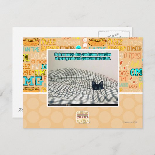 Carte Postale Dans notre Continuum de temps spatial (Devant / Derrière)