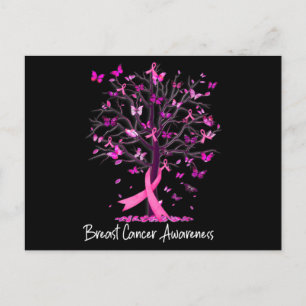Carte Postale Dans October We Wear Pink Ribbon Tree Breast Cance