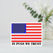 Carte Postale Dans Pugs We Trust (Debout devant)