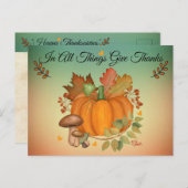 Carte postale "Dans toutes choses, rendez grâce" (Devant / Derrière)