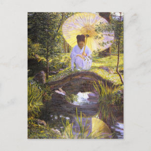 Carte Postale Dans un jardin japonais par Lilla Cabot Perry