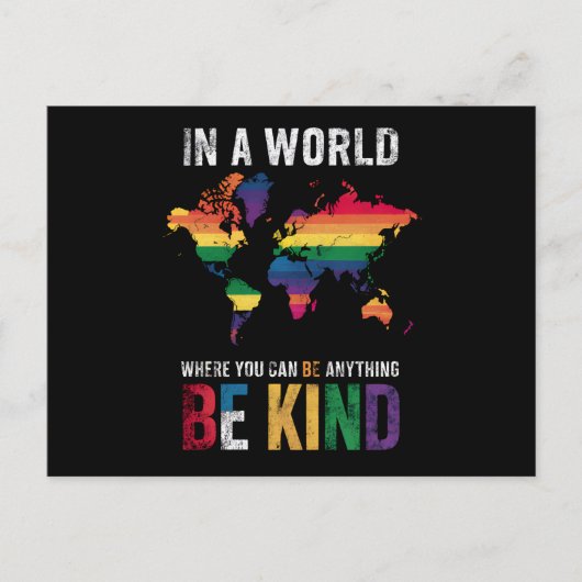 Carte Postale Dans Un Monde Où L'On Peut Être N'Importe Quoi (Devant)