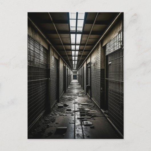 Carte Postale Dans une prison abandonnée (Devant)