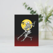 Carte Postale dansant les squelettes dancing skeletons (Debout devant)