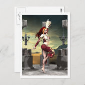 Carte postale Danse (Devant / Derrière)