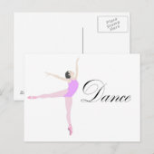 Carte Postale danse (Devant / Derrière)