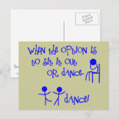 CARTE POSTALE DANSE (Devant / Derrière)