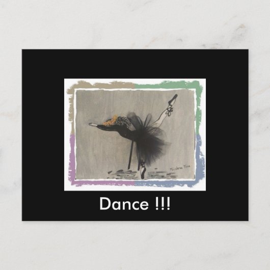 Carte postale Danse (Devant)