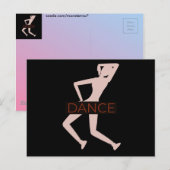 Carte Postale Danse (Devant / Derrière)