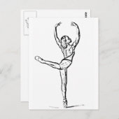 Carte Postale Danse 1 (Devant / Derrière)