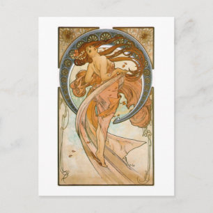 Carte Postale Danse (1898), Alphonse Mucha Art nouveau