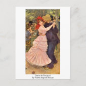 Carte Postale Danse À Bougival Par Pierre-Auguste Renoir (Devant)