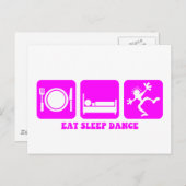 Carte Postale Danse amusante (Devant / Derrière)