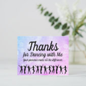 Carte Postale Danse Anniversaire Merci (Debout devant)