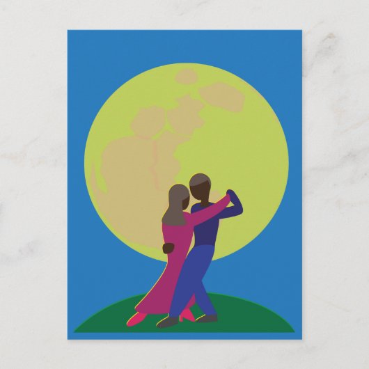 Carte Postale Danse au clair de lune (Devant)