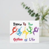 Carte Postale Danse Au Rythme De La Vie Salutation (Debout devant)