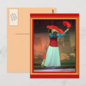 Carte Postale Danse avec fans (Devant / Derrière)