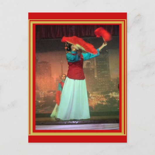 Carte Postale Danse avec fans (Devant)